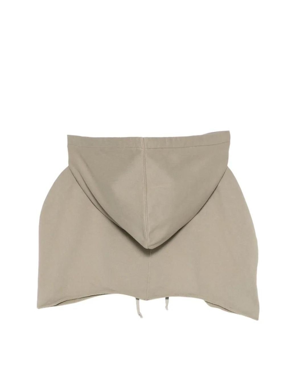 Rick Owens Natural Drawstring Hoodie for men
