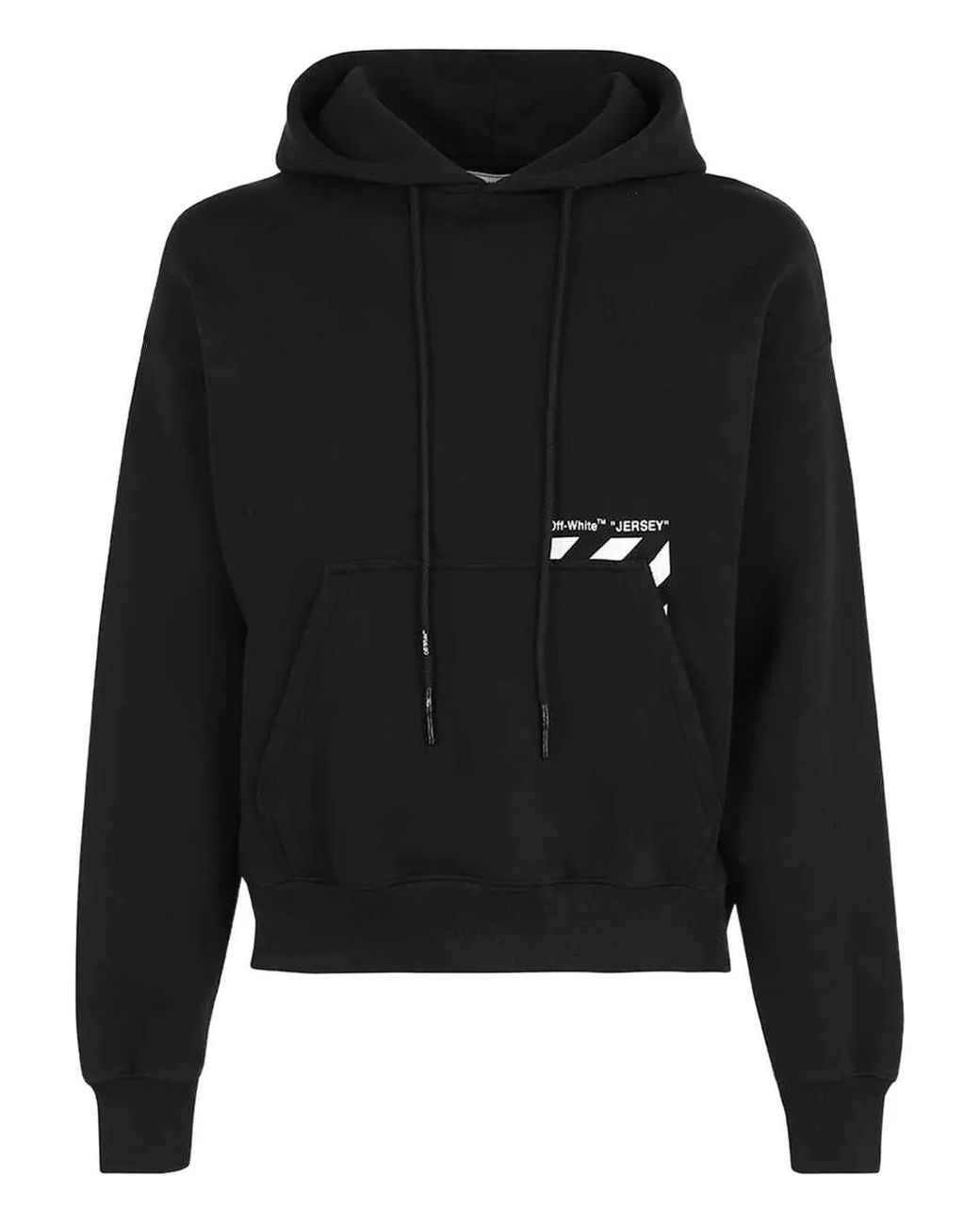Off-White c/o Virgil Abloh Black Diagona- Pocket Skate Hoodie for men