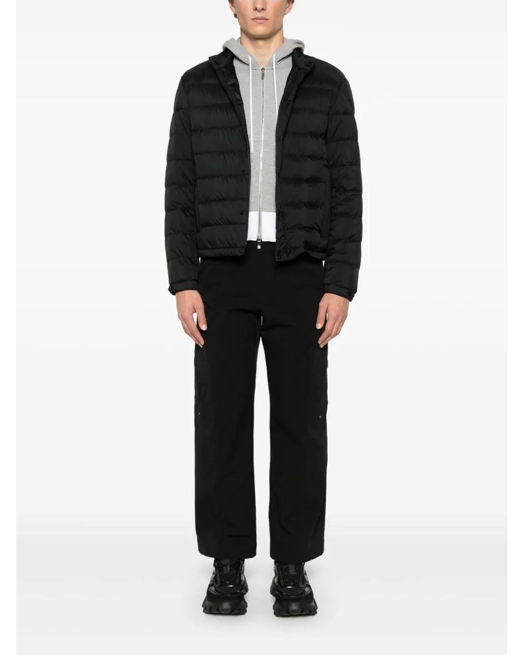 Moncler Black Coats for men