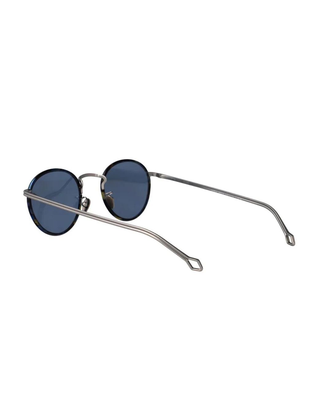 Giorgio Armani Blue Round-Frame Sunglasses