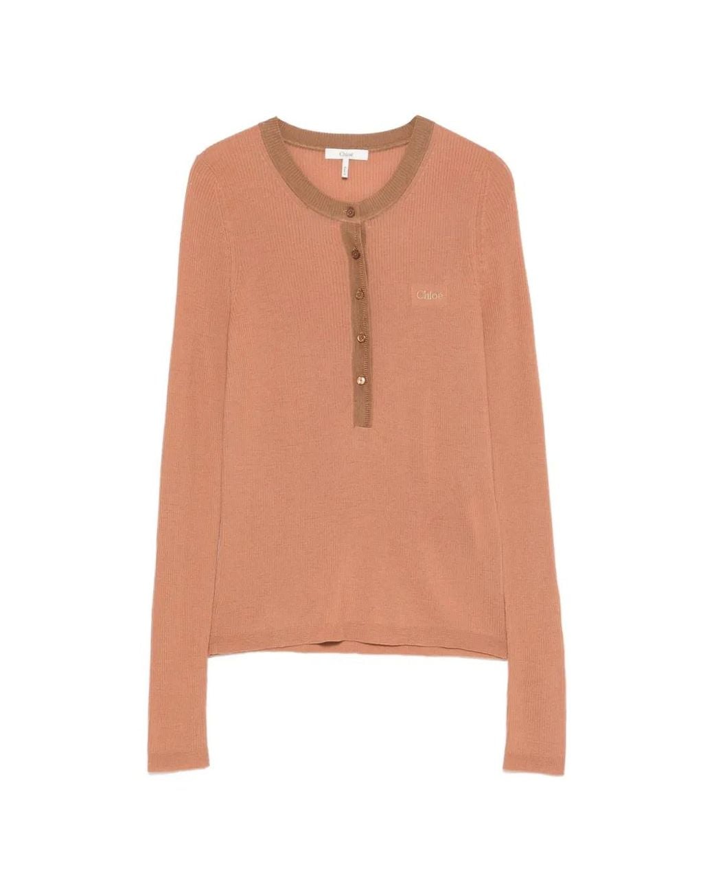 Chloé Pink Long-Sleeve T-Shirt