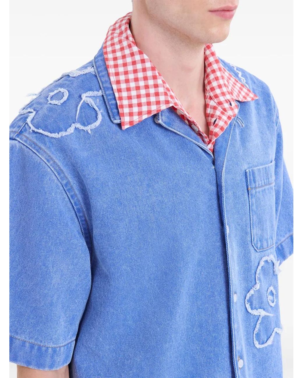 Marni Blue Cotton Shirt for men