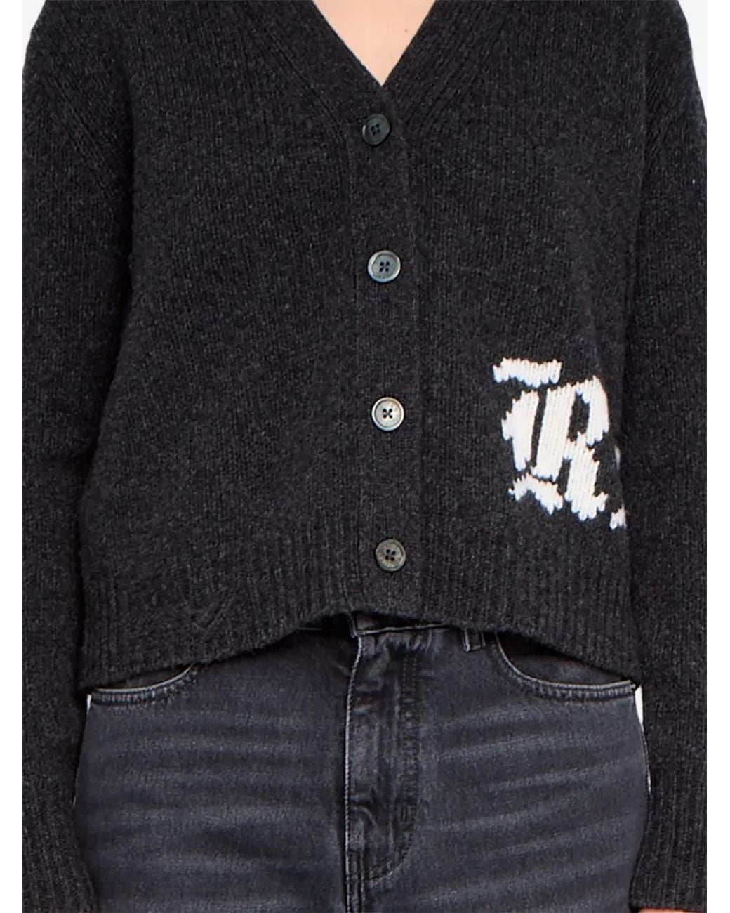 Zadig & Voltaire Blue Masy Merino Wool Cardigan