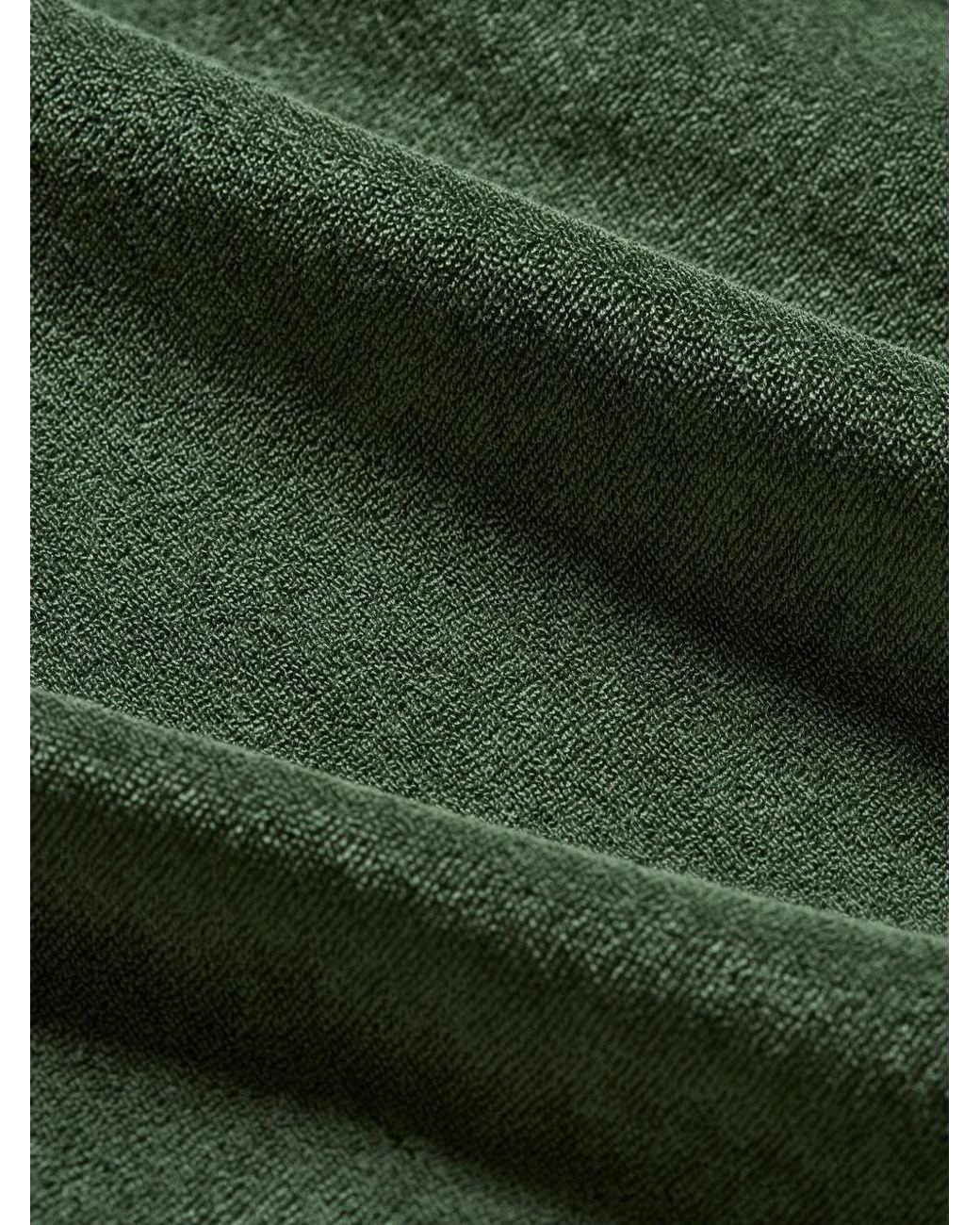 Orlebar Brown Green Terry Polo Shirt for men