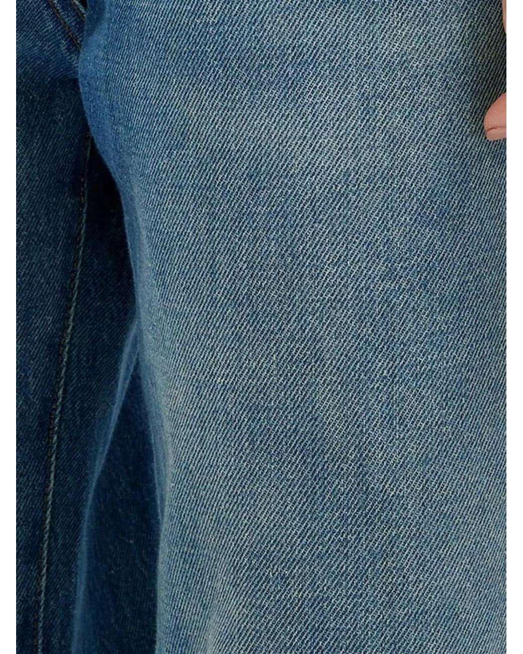 MSGM Blue Wide-Leg Jeans