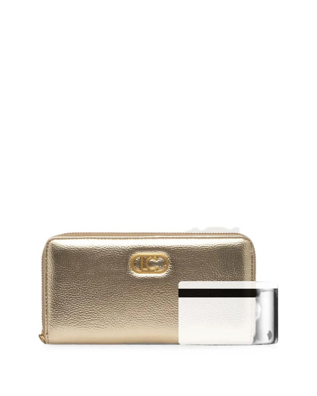 Lola Casademunt Natural Logo-Plaque Zip-Around Wallet