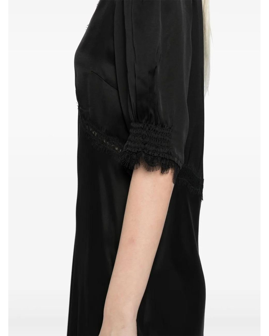 Rixo Black Annina Midi Dress