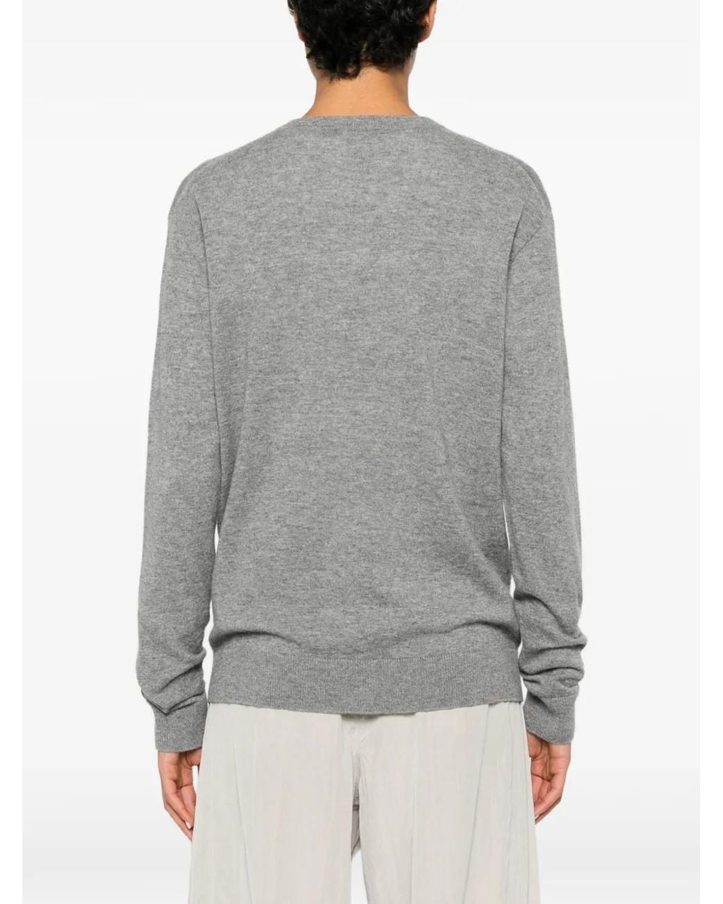 The Row Gray Nian Oberteil mit V-Ausschnitt