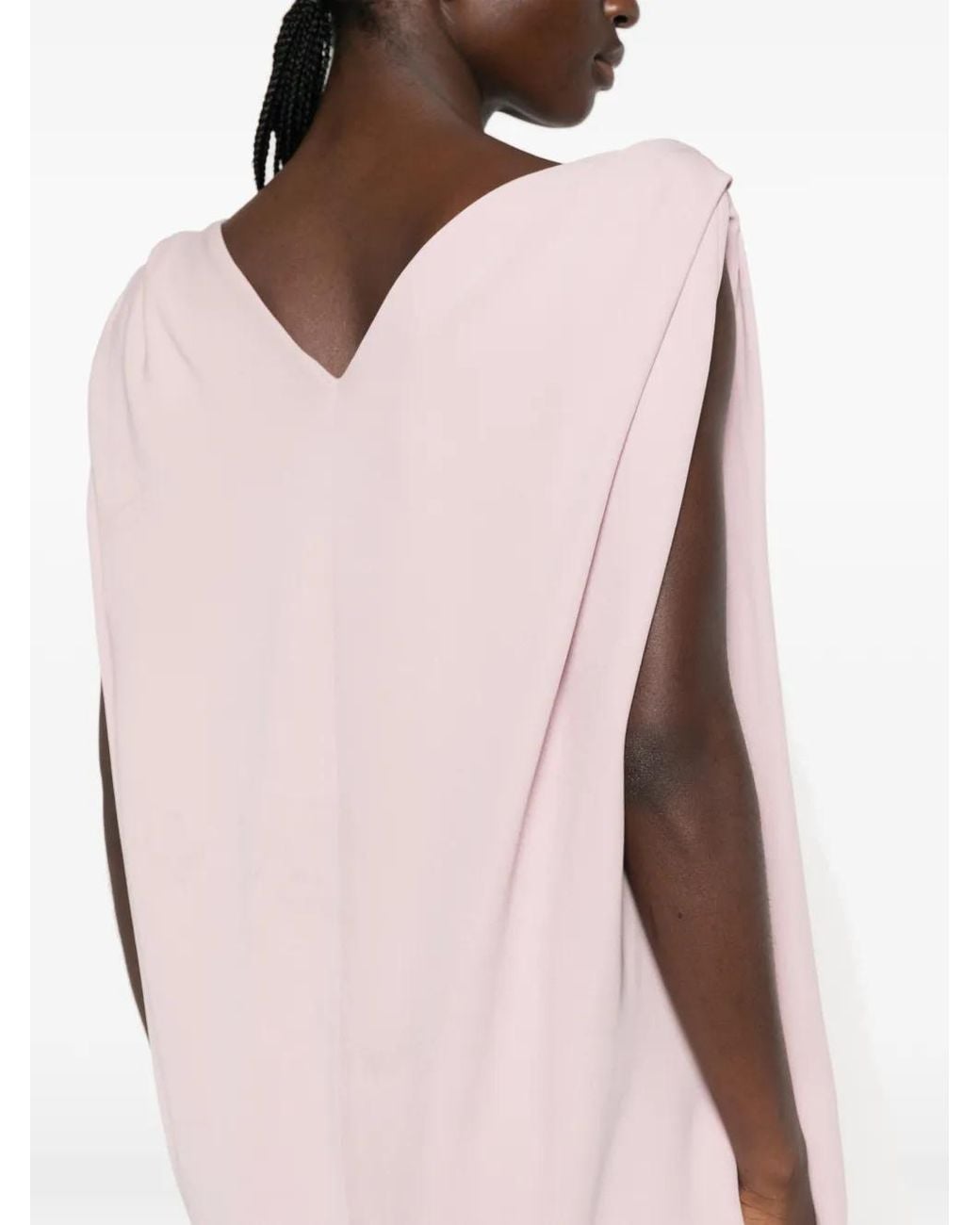 Balenciaga Pink Midi Sack Dress