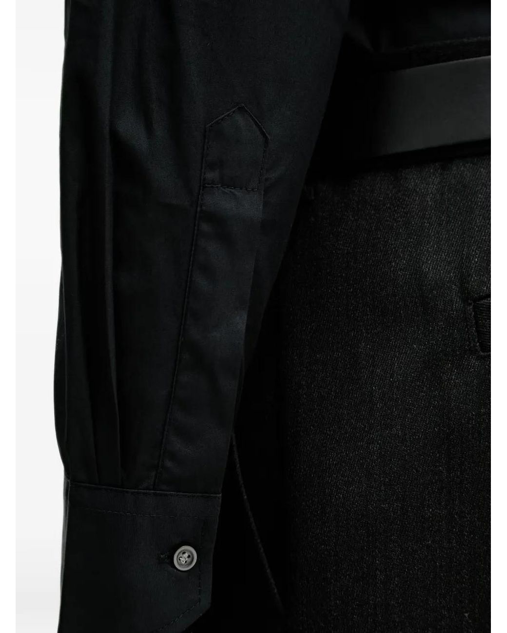 Sisley Black Long-Sleeve Shirt for men