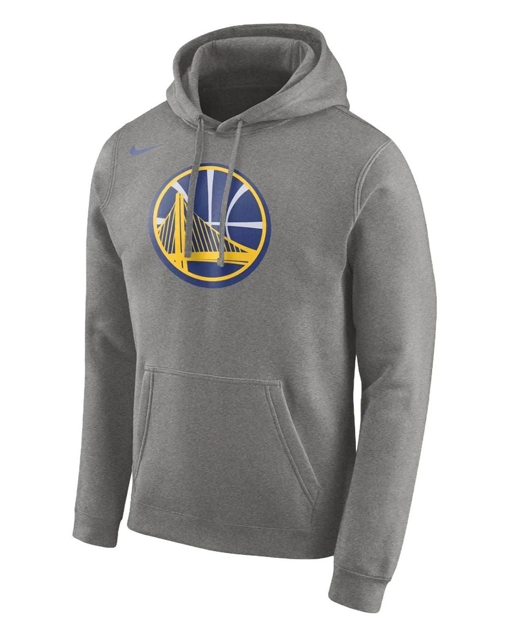 Nike Gray Golden State Warriors Logo Pullover Hoodie for men