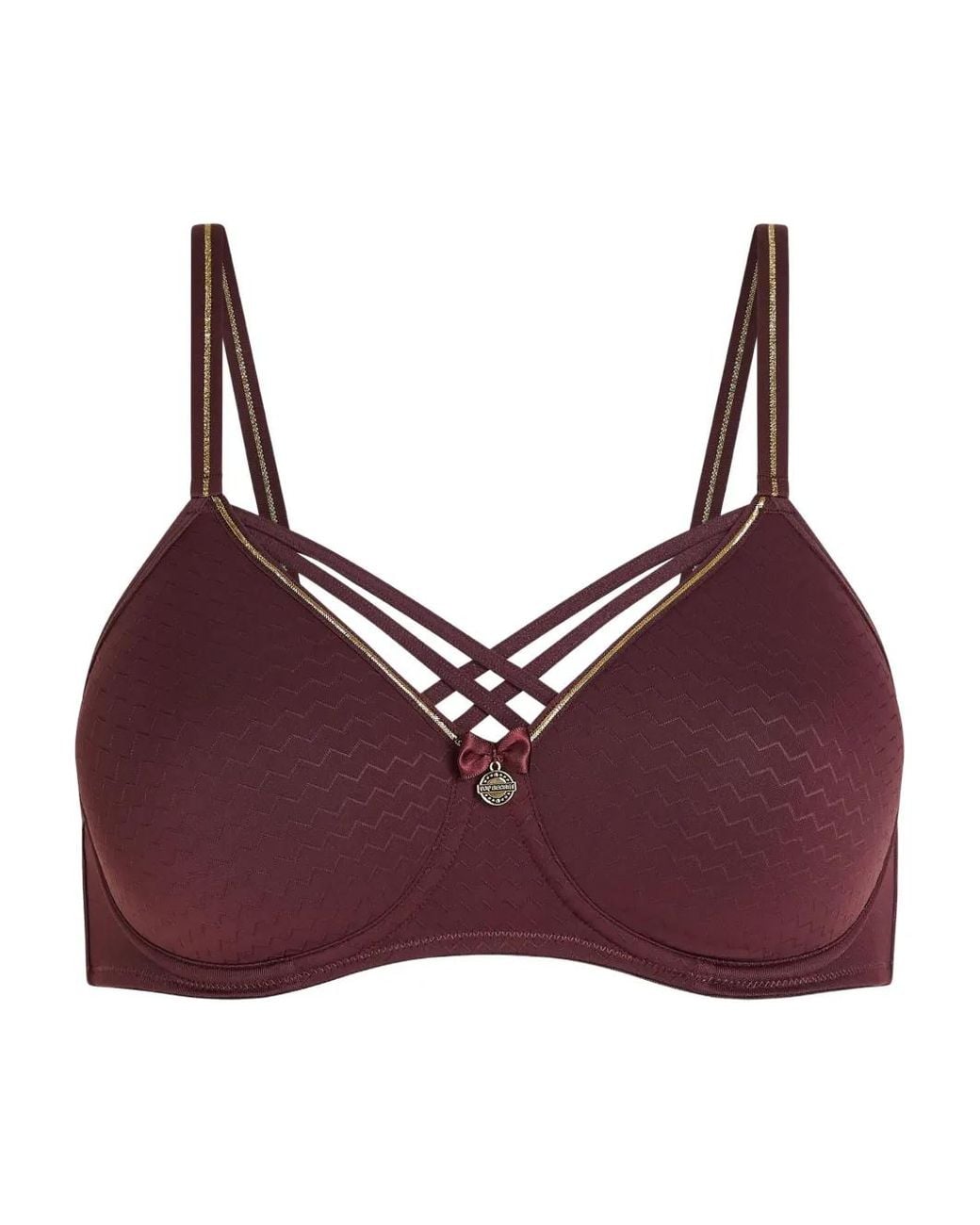 Marlies Dekkers Purple Dame De Paris Padded Criss-Cross Bra