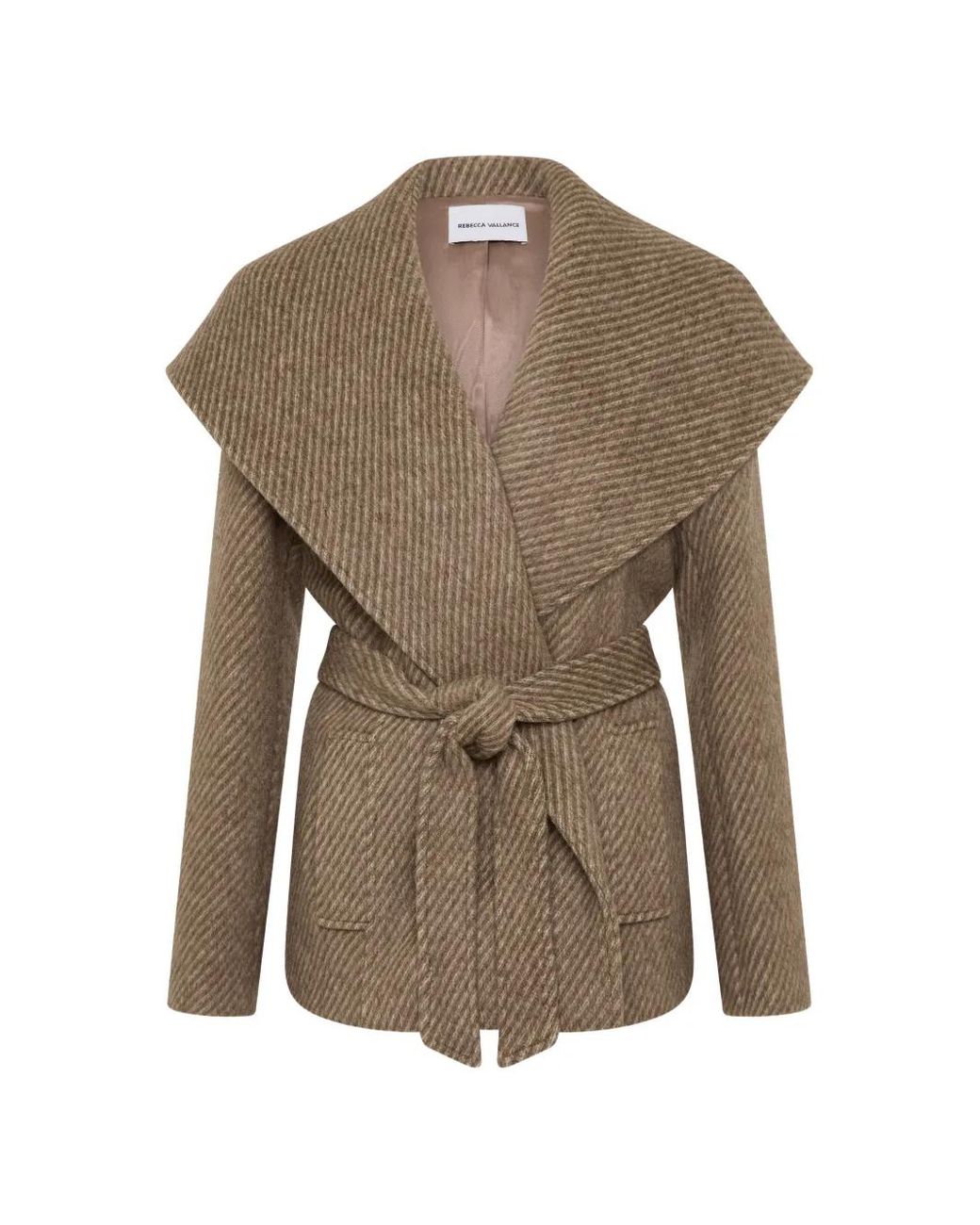 Rebecca Vallance Brown Lemuel Belted Wool Jacket