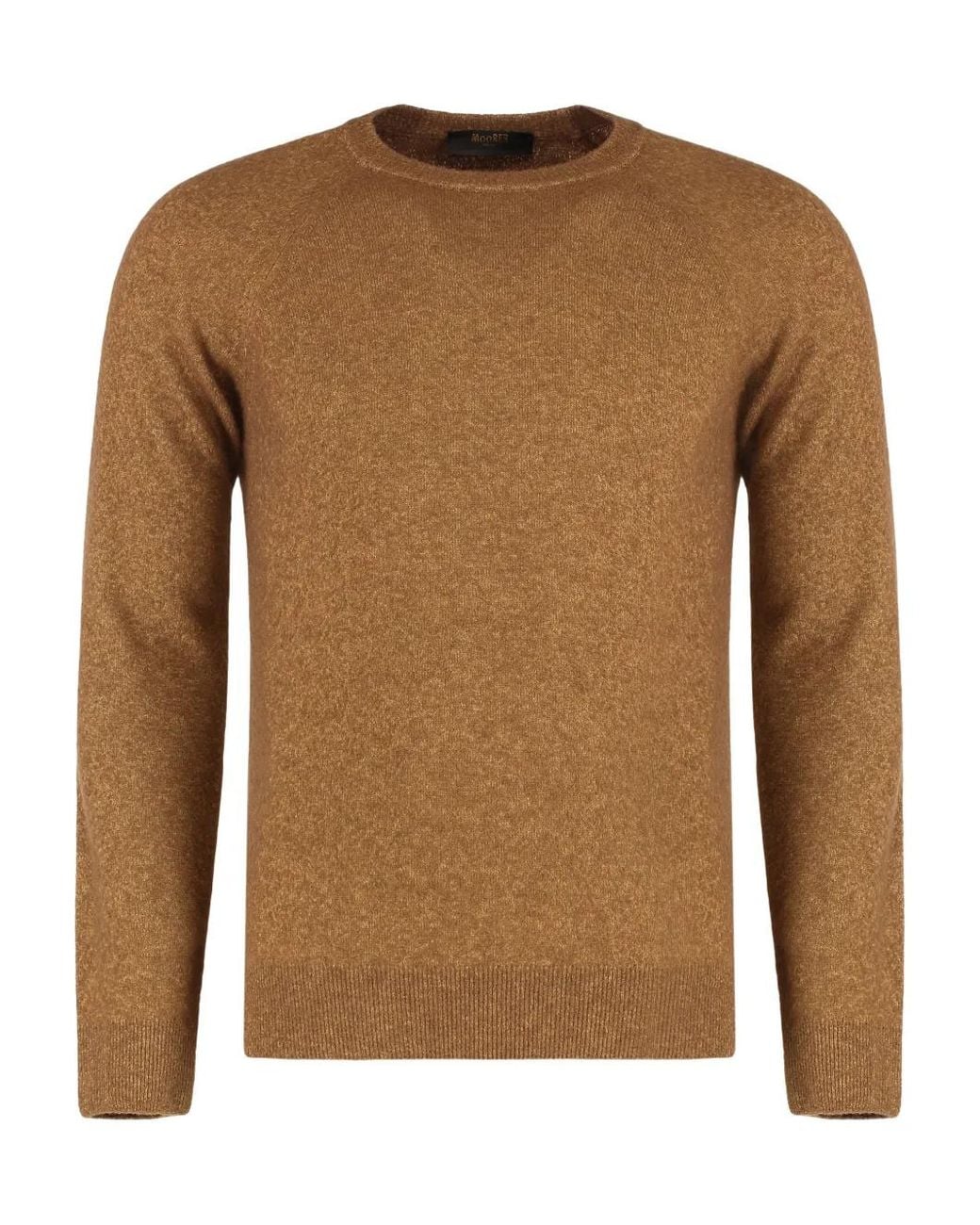 Moorer Brown Frankie-B12 Crew-Neck Sweater for men