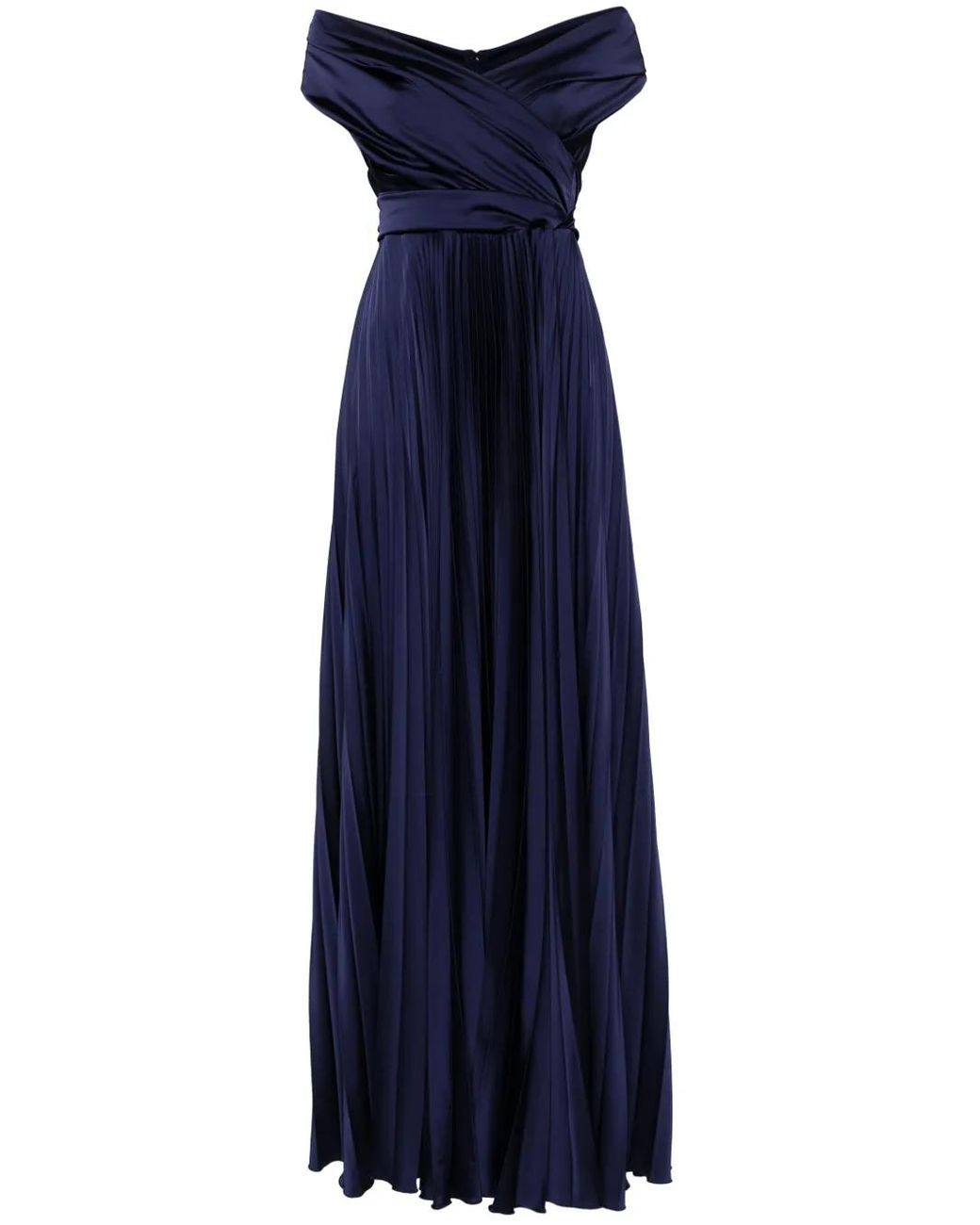 Talbot Runhof Blue Konfuzius3 Maxi Dress
