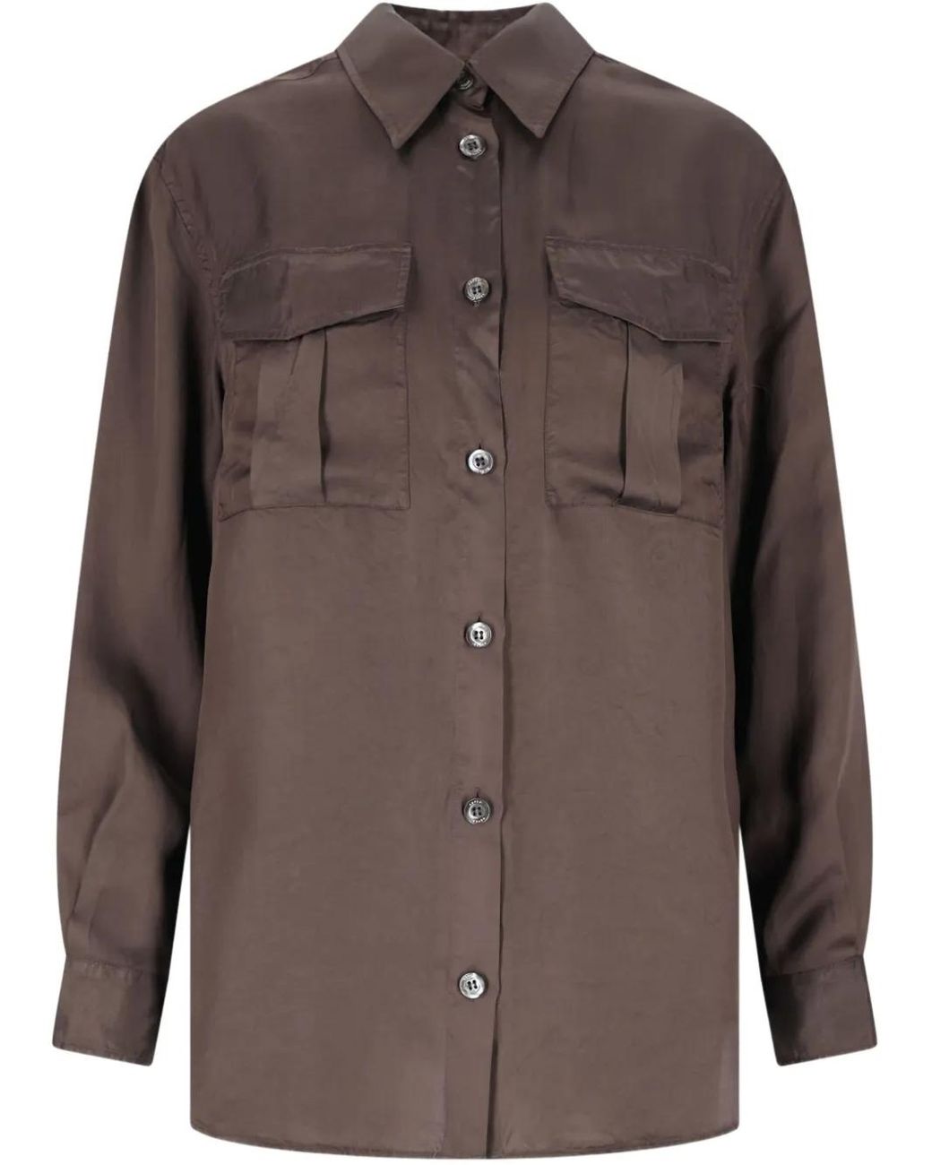 Aspesi Brown Long Sleeve Shirt