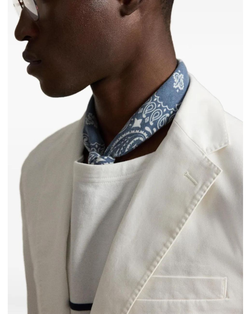 Polo Ralph Lauren White Unconstructed Modern Fit Jacket for men