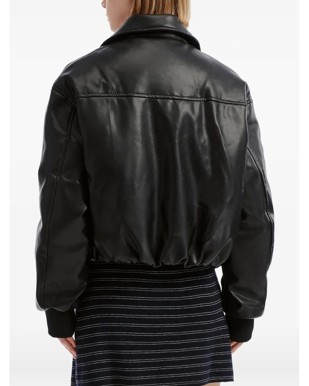 Izzue Black Logo-Patch Zip-Up Jacket