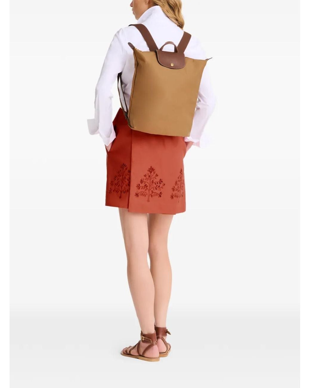 Longchamp Natural M Le Pliage Backpack