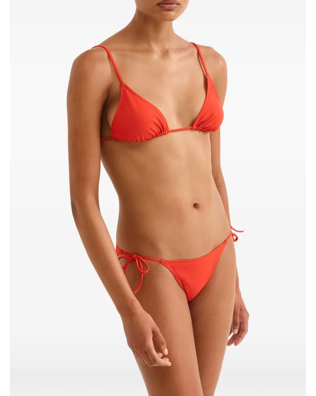 Eres Red Mouna Triangle Bikini Top