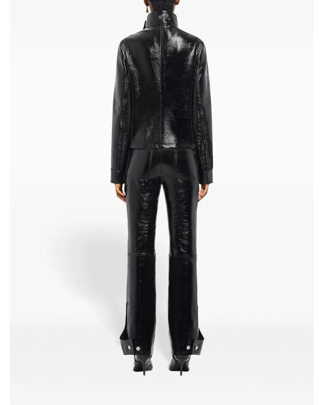 Courreges Motorcycle Vinyl Jack in het Black