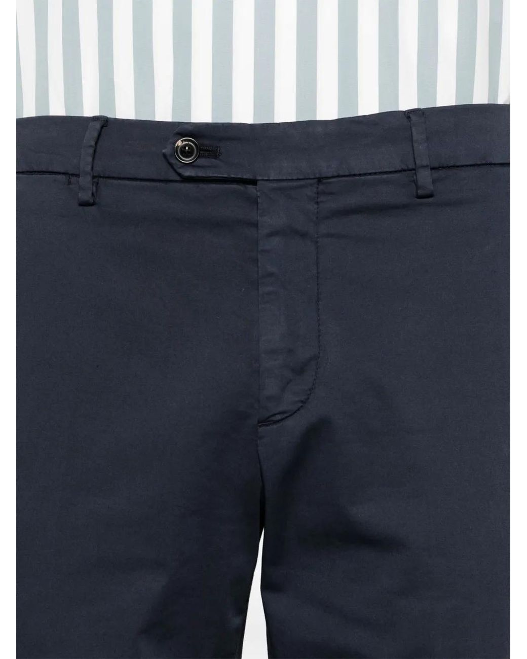 Lardini Blue Mid-Rise Tapered Chinos for men