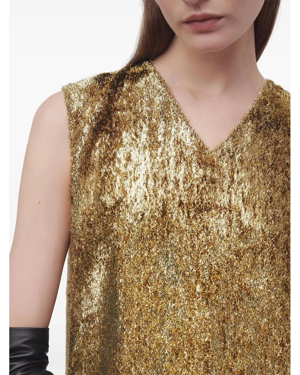 The Row Metallic Louane Maxi Dress