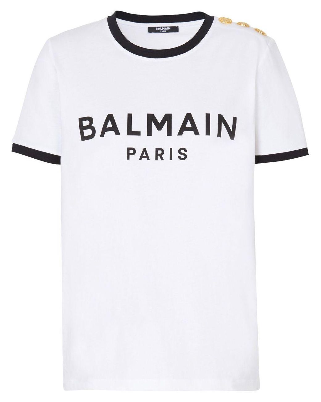 Balmain ロゴ Tシャツ ホワイト | Lyst