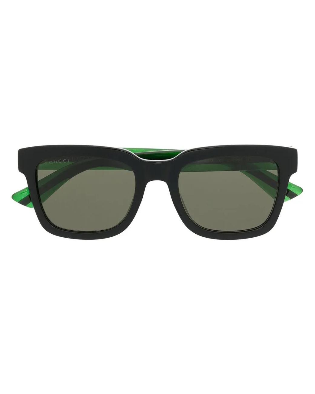 Gucci Green Wayfarer-Frame Sunglasses for men