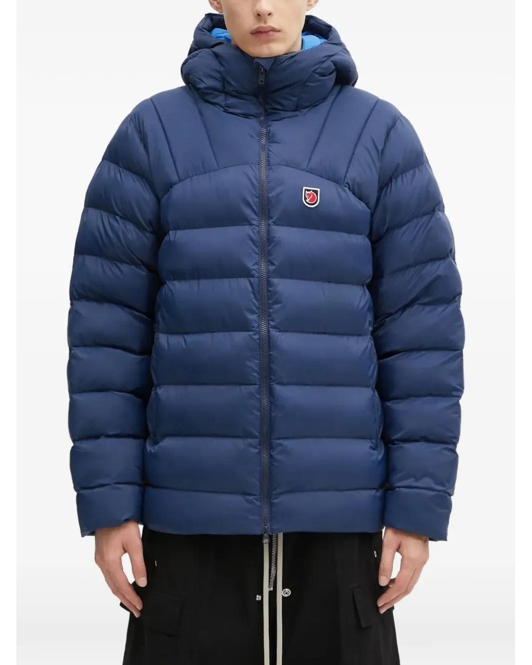 Fjallraven Blue Expedition Hooded-Padded Jacket for men