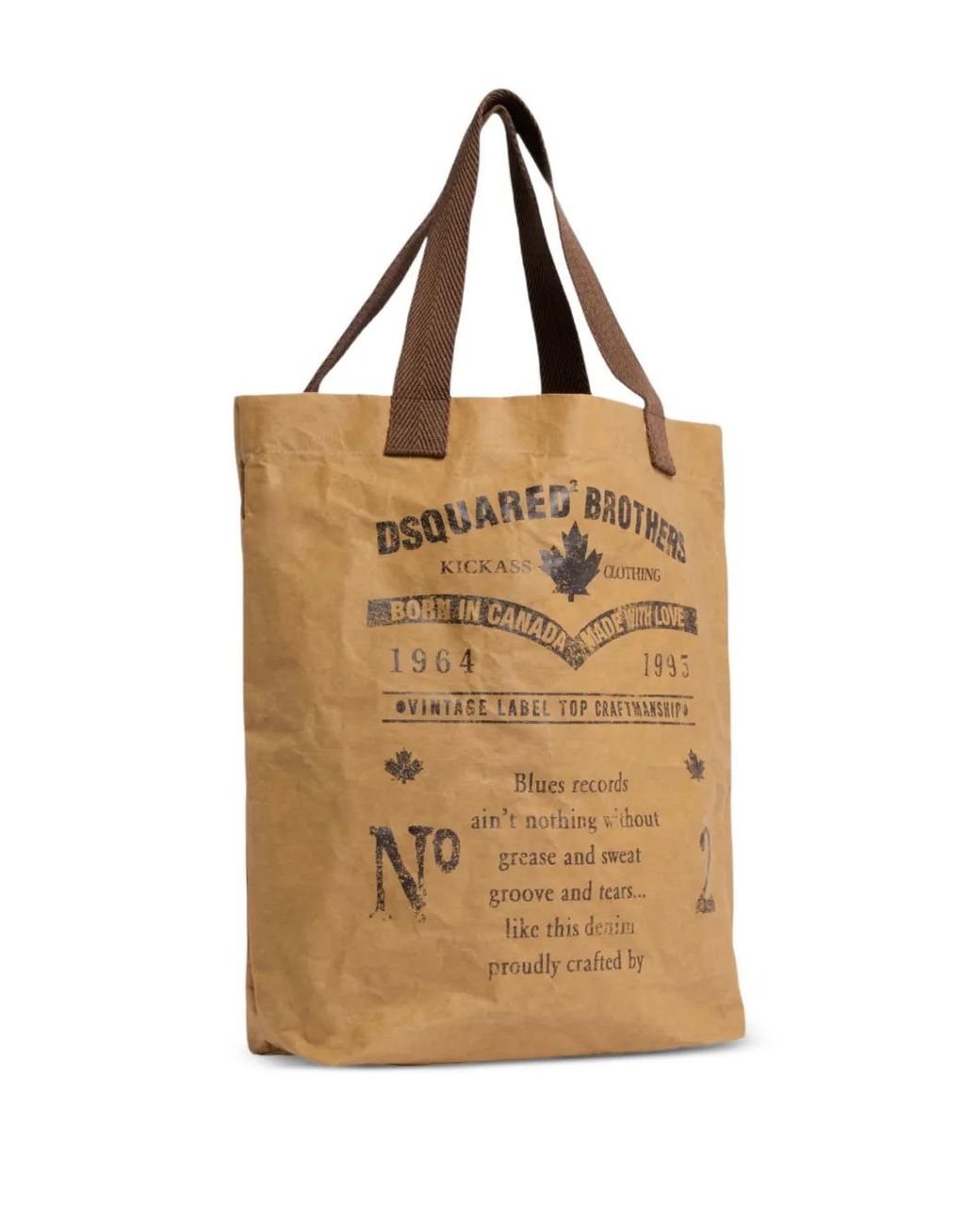 DSquared² Natural Retro Shopping Bag for men
