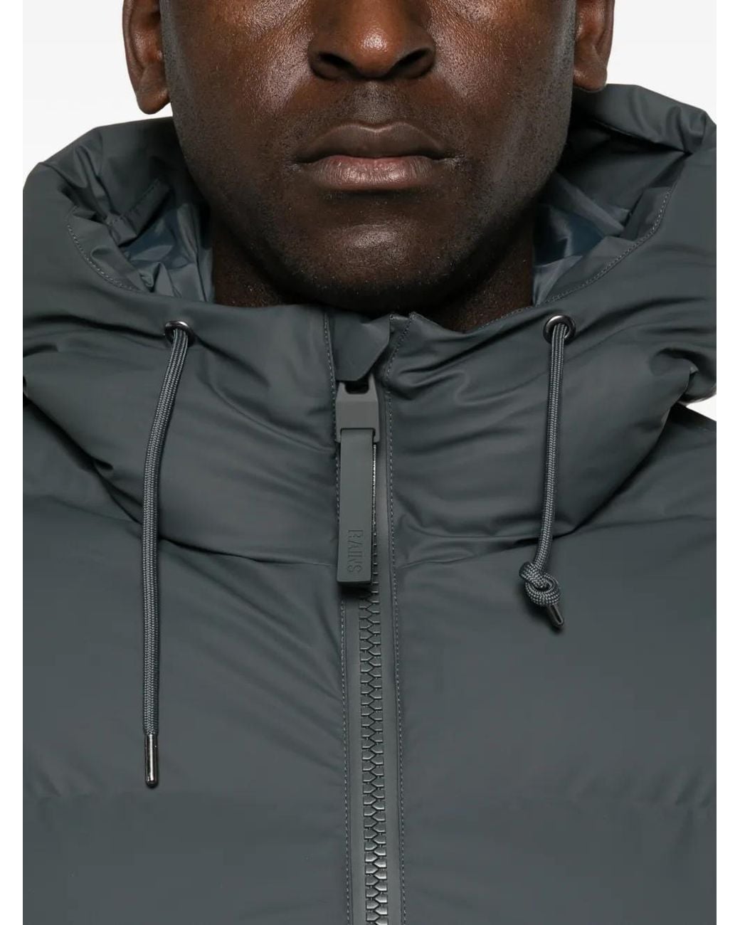 Rains Gray Alta Quilted Jacket