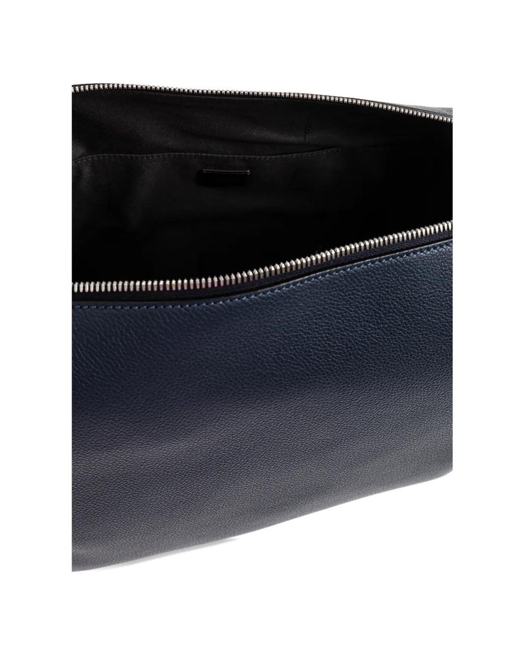 Fendi Blue Large Lui Pebbled Leather Messenger Bag for men