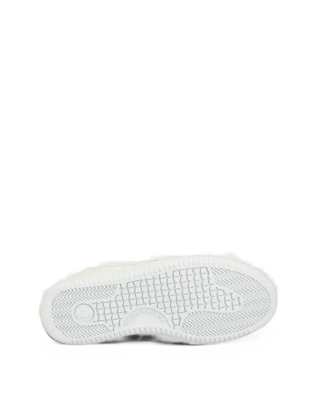 DC Shoes White Logo-Patch Perforated Sneakers