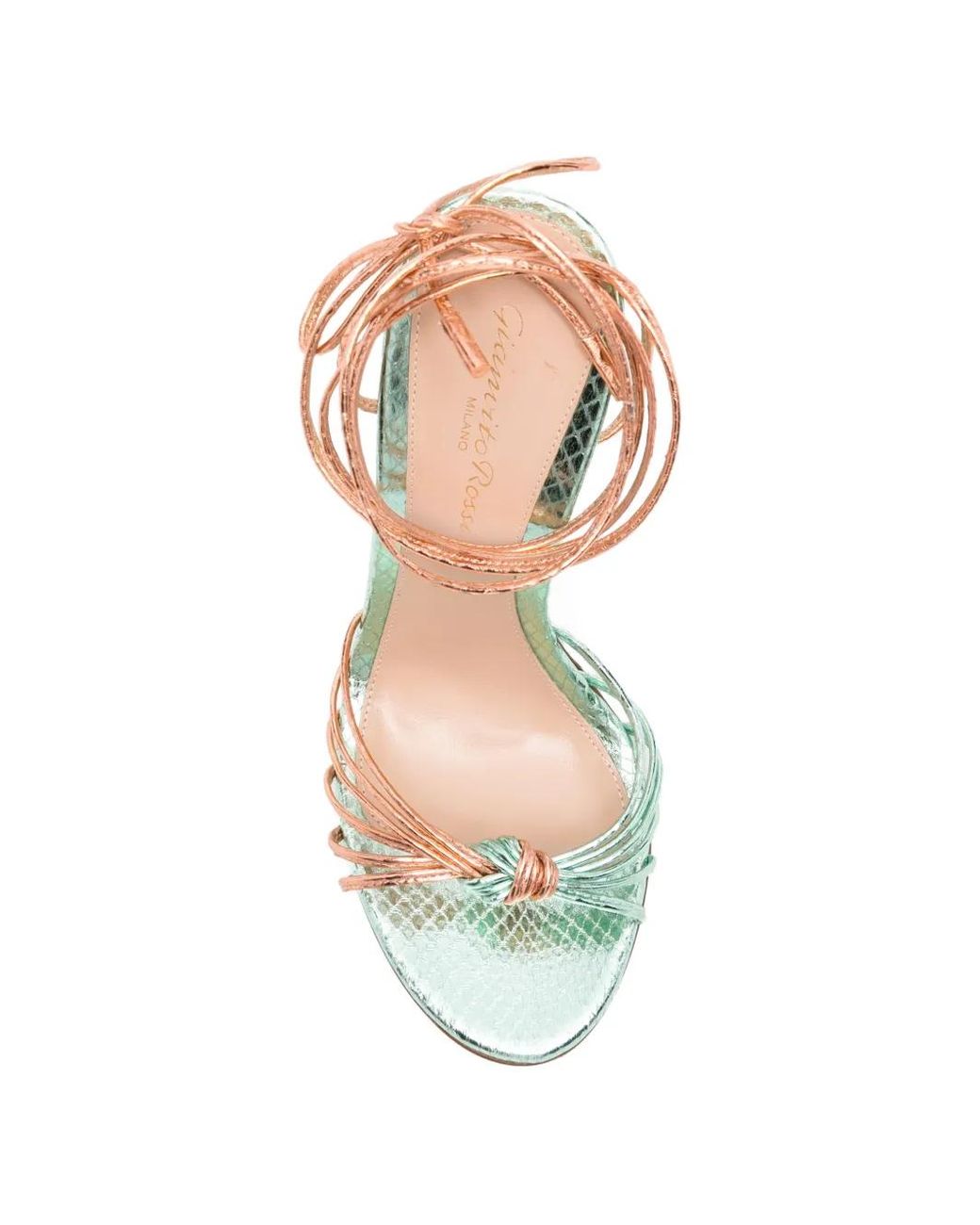 Gianvito Rossi White Ricaye Round-Toe Sandals