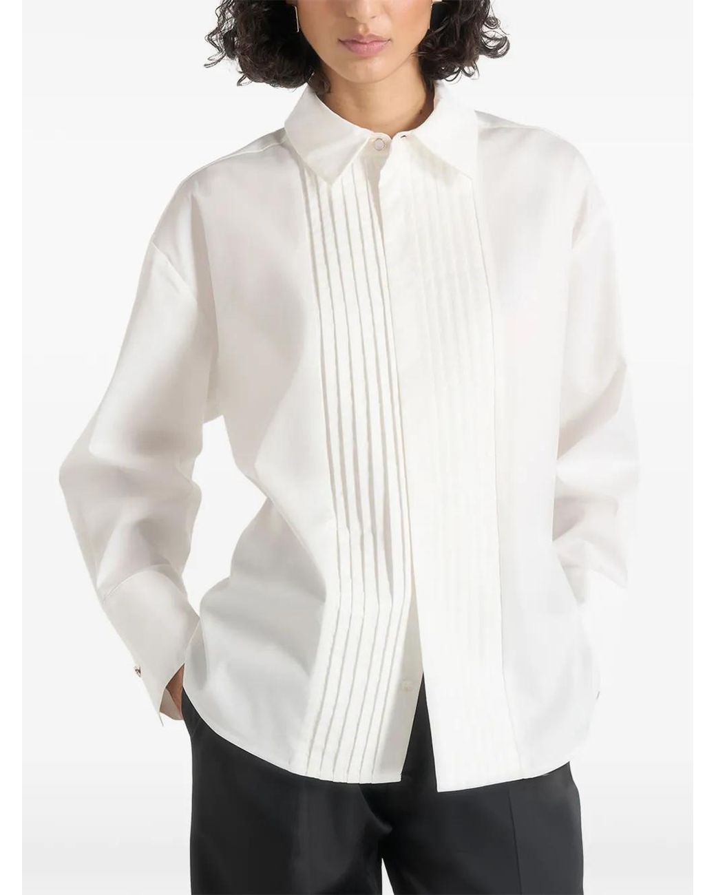 Manière De Voir White Chemise Plissée Hope