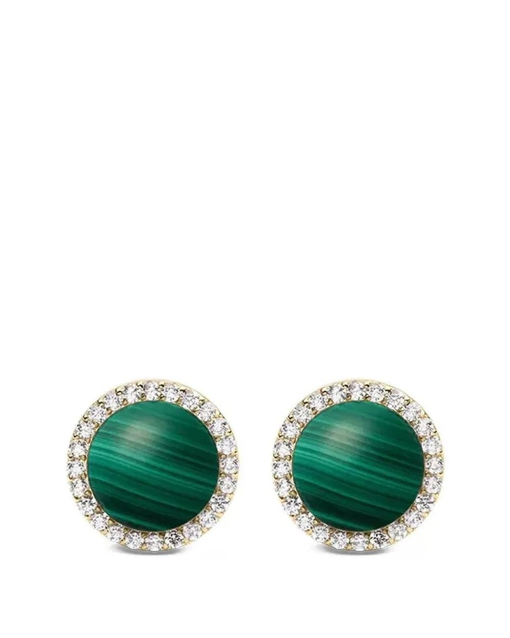 Daniel Wellington Green Audrey Malachite Embellished Earrings