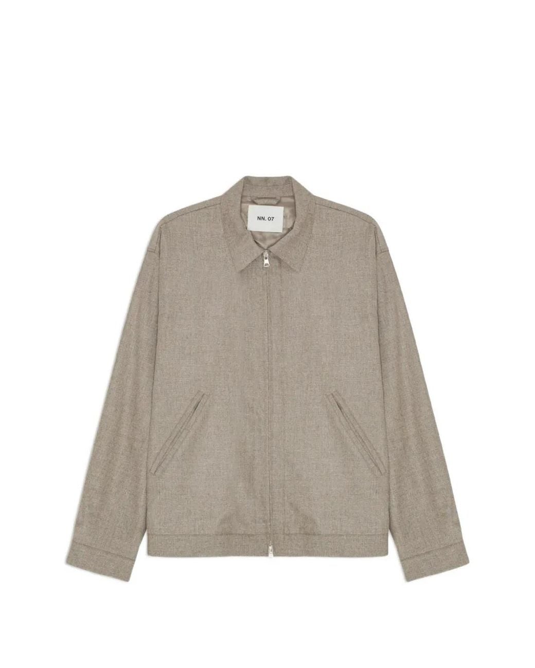 NN07 Natural Petrus Zip Collar Jacket for men