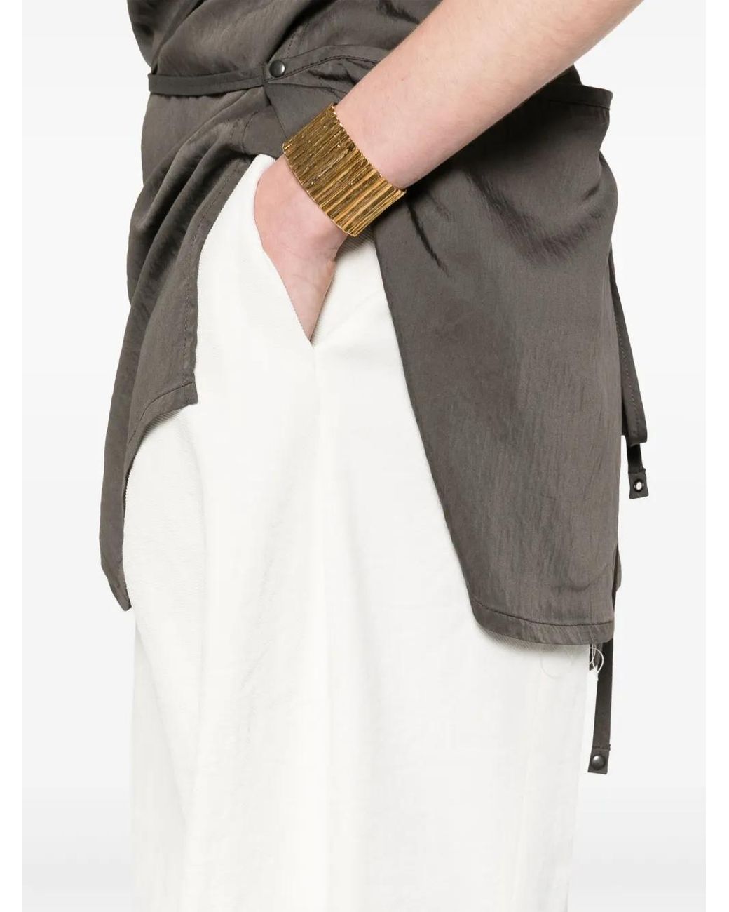 Uma Wang White Paw Trousers