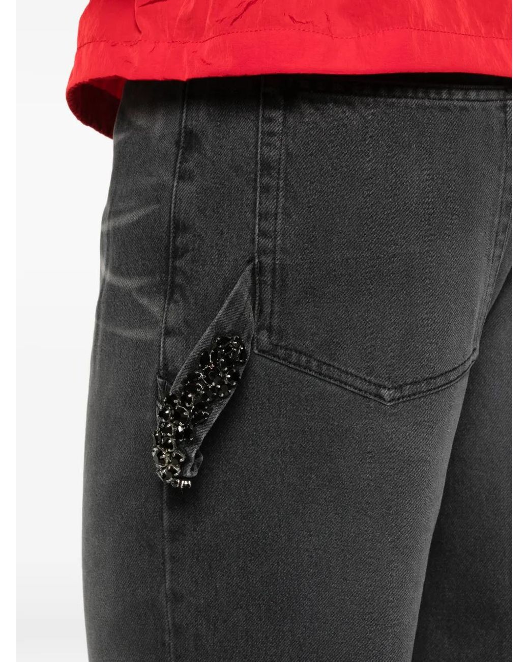 Simone Rocha Jeans Mit Umschlag in White für Herren