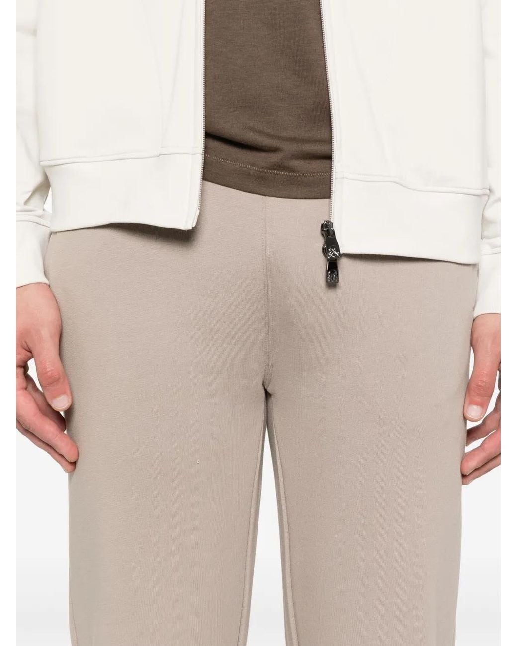 Corneliani Natural Logo-Print Track Pants for men
