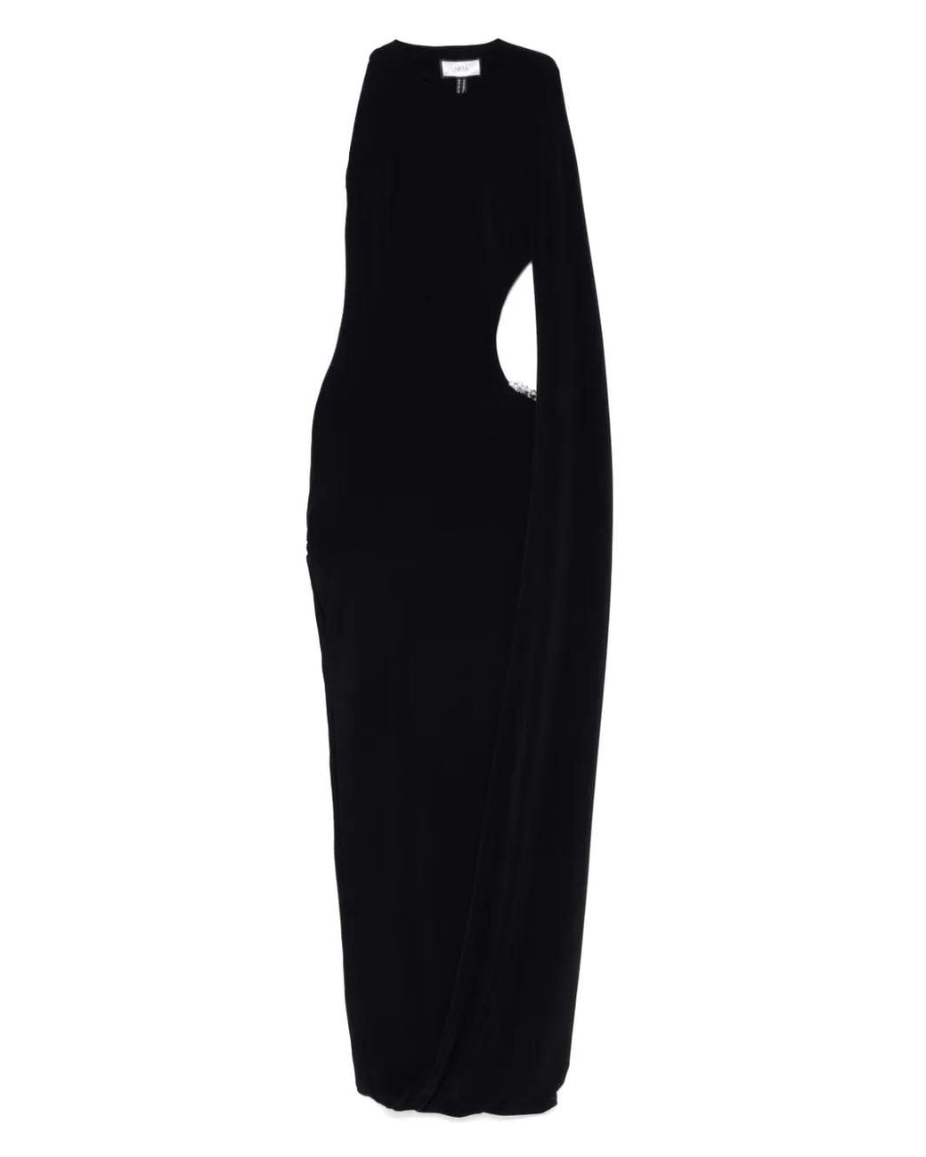 Nissa Black Jersey Dress