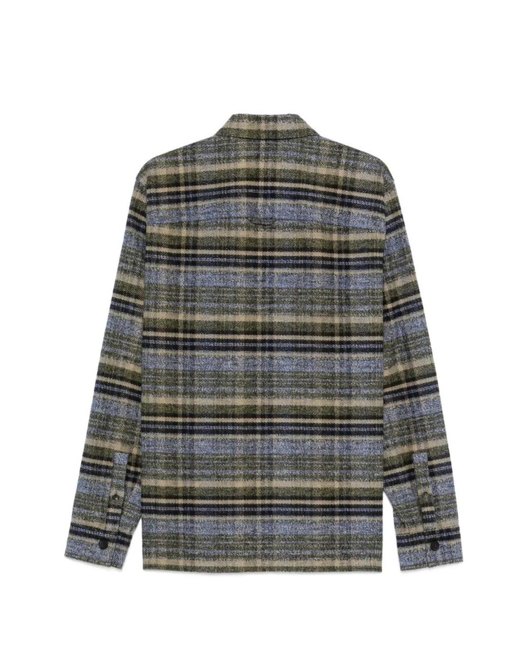 Drykorn Gray Check-Pattern Shirt for men
