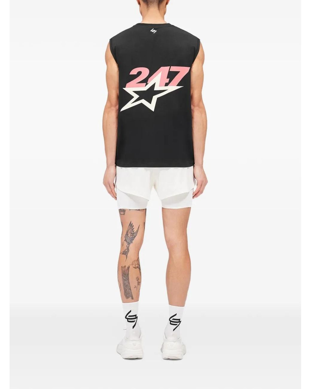 Represent White 247 Hybrid 2-In-1 Shorts for men
