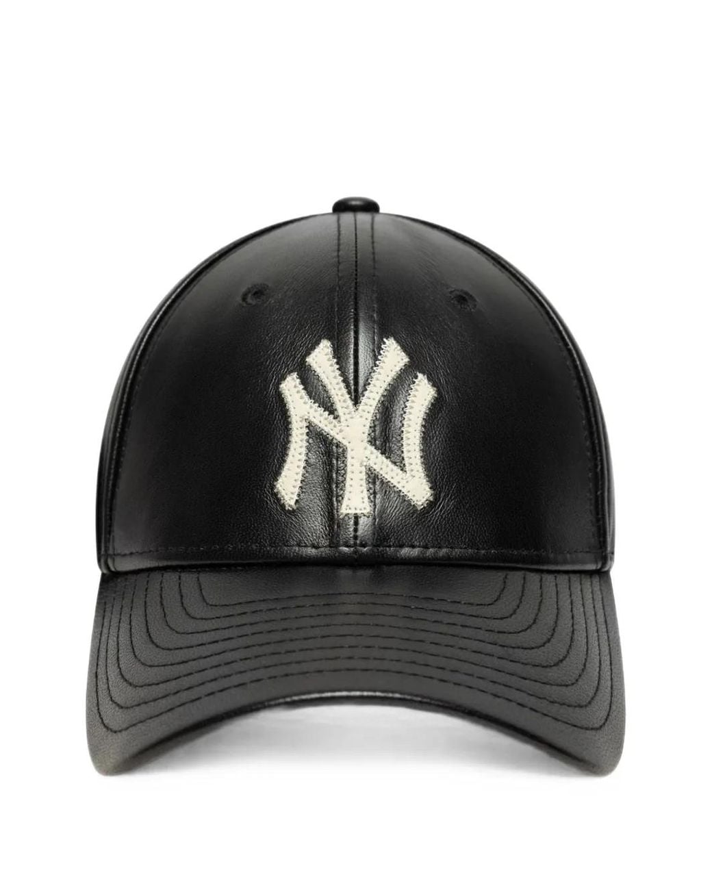 KTZ Black 9Forty Leather Baseball Cap for men