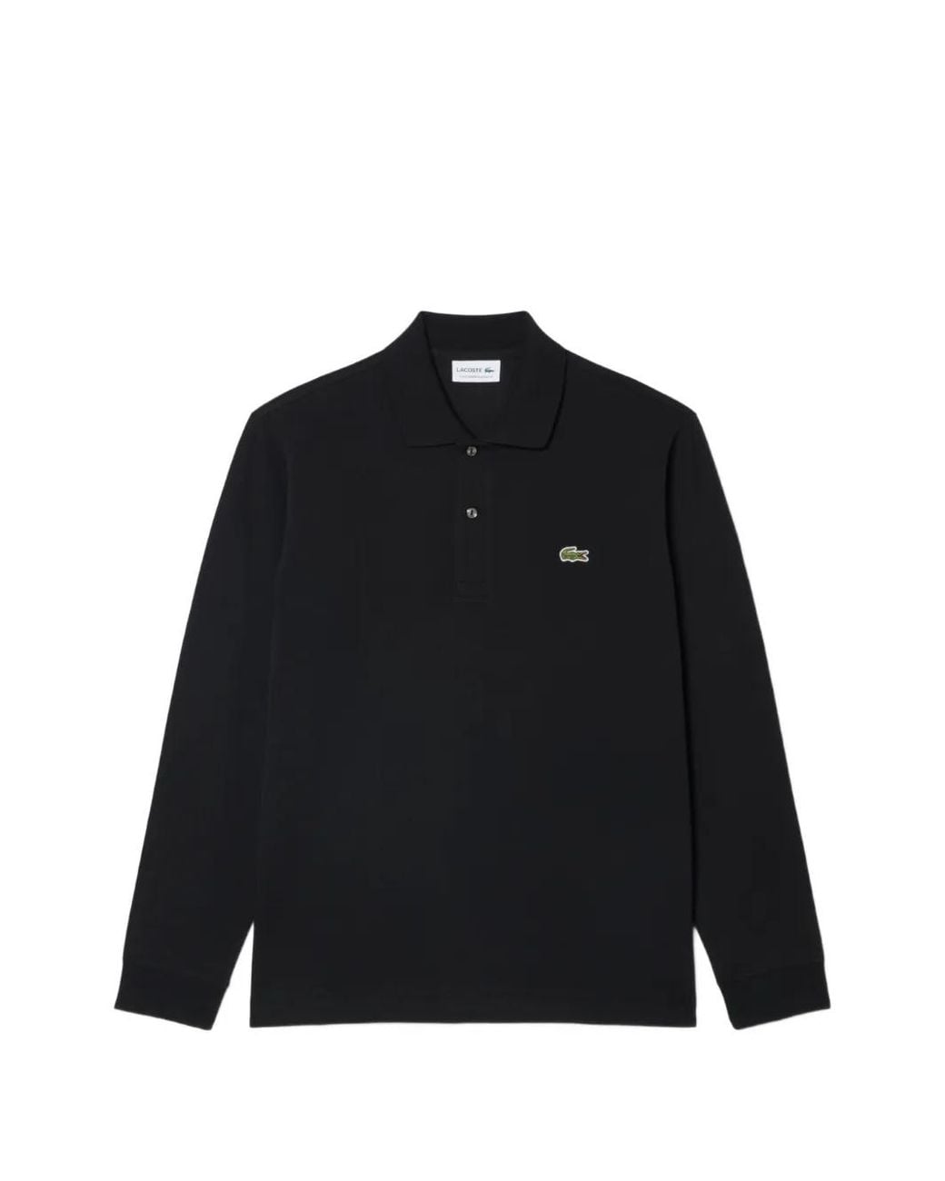 Lacoste Black Classic Fit L.12.12 Light Long Sleeved Polo Shirt for men
