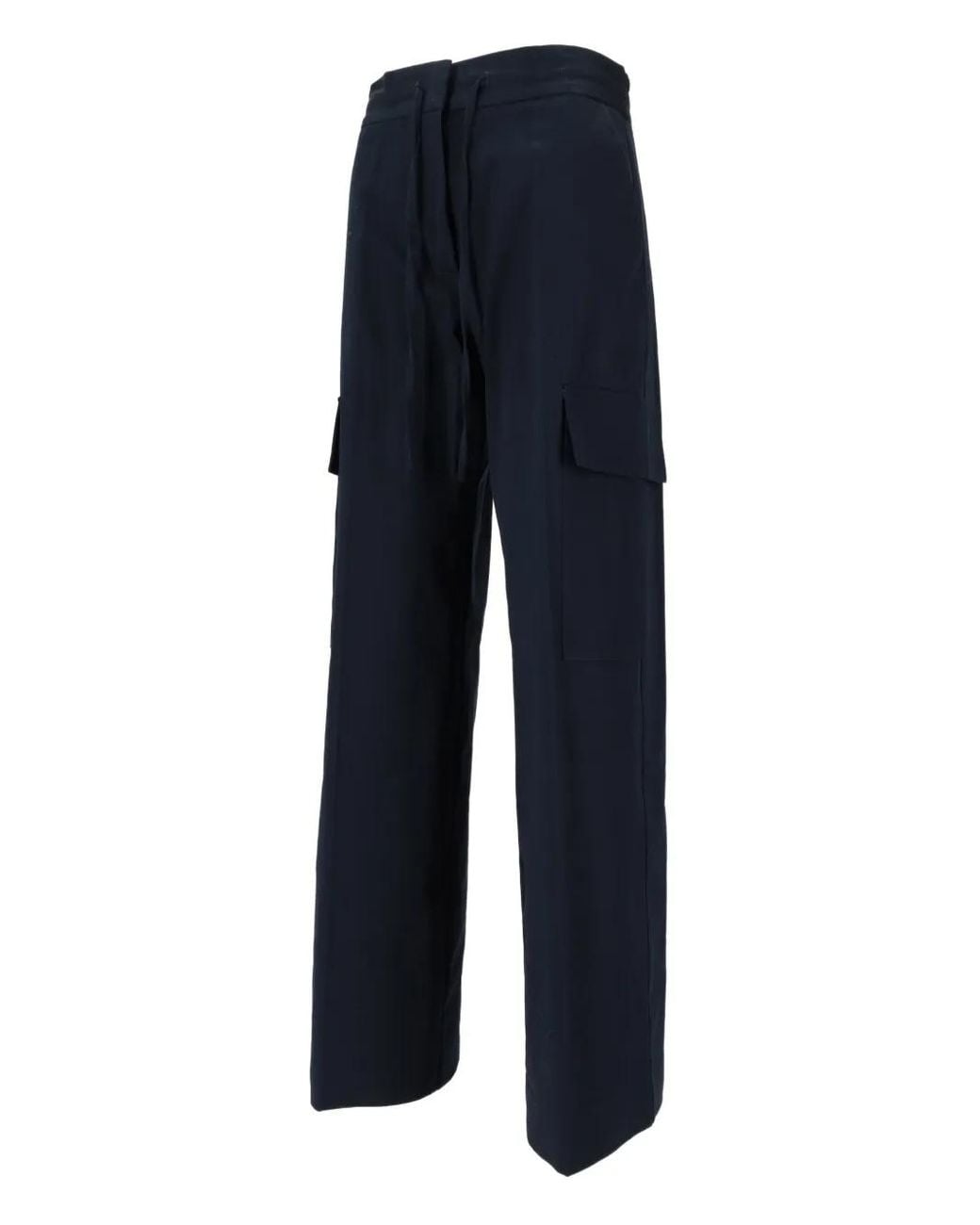 P.A.R.O.S.H. Blue Drawstring-Fastening Cargo Pants