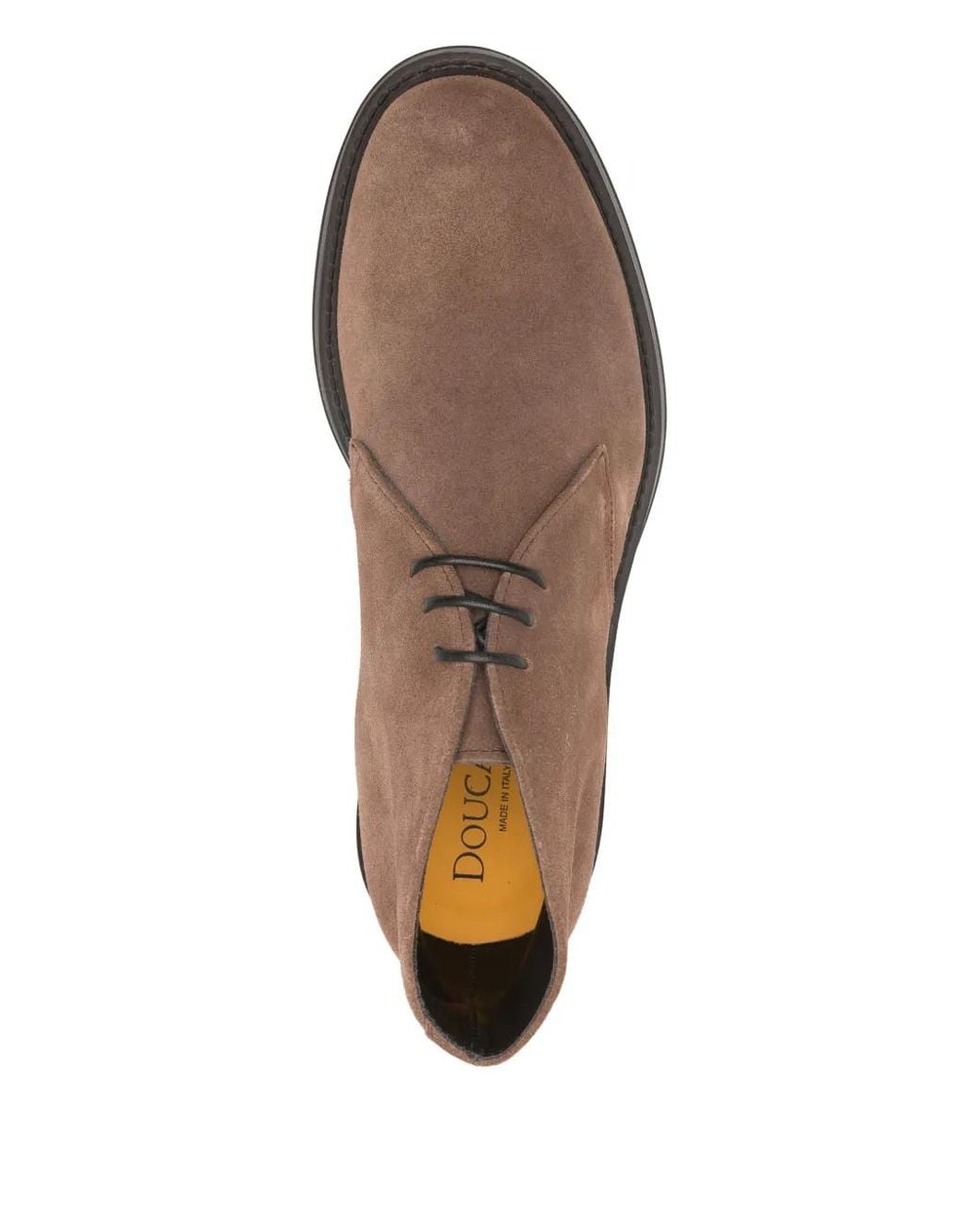 Doucal's Brown Chukka Lace-Up Derby Shoes for men