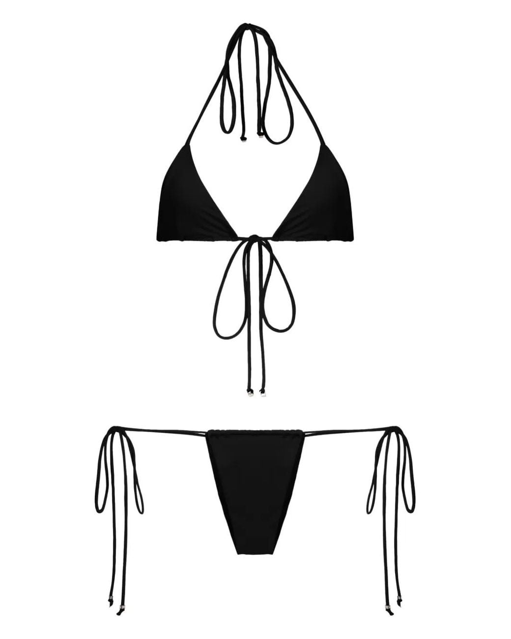 Amir Slama White Halterneck Triangle Bikini