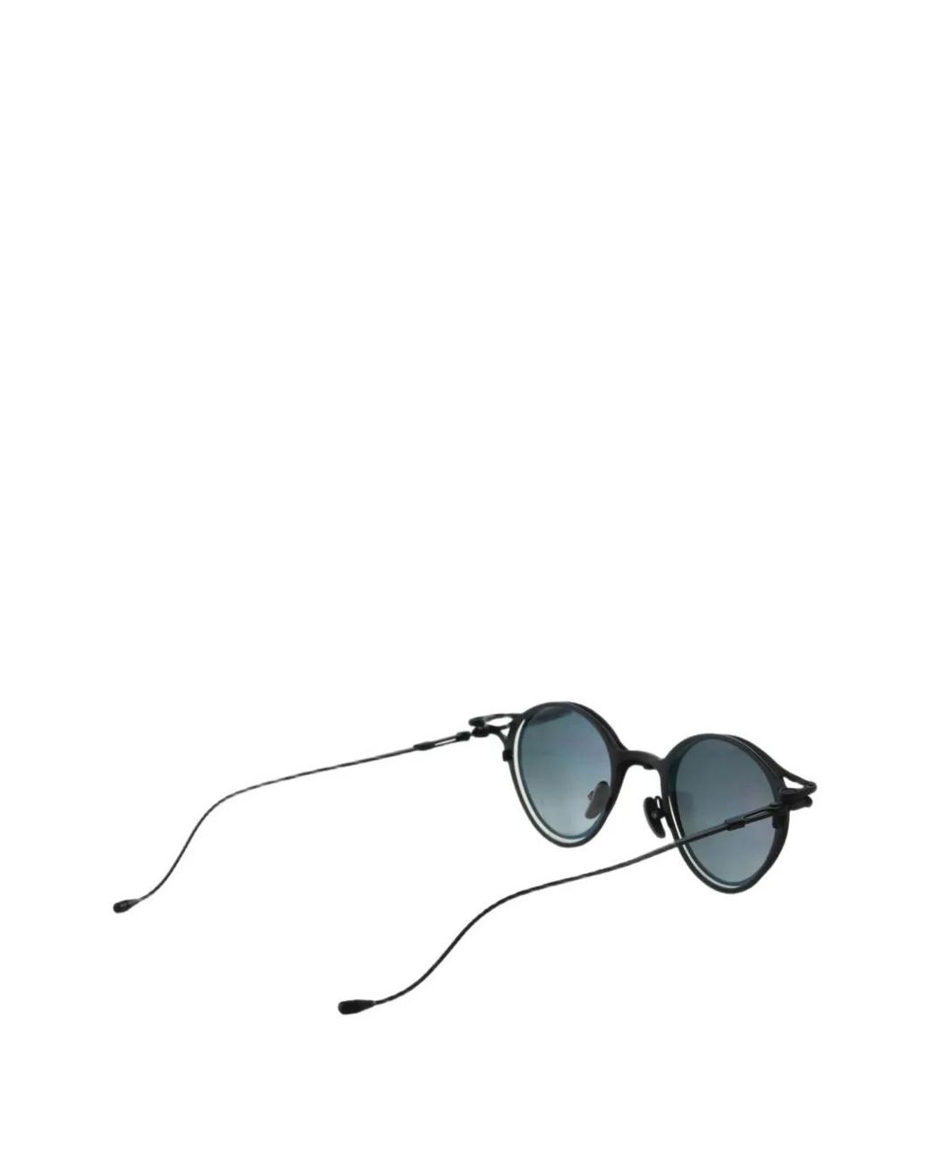Rigards Black Round-Frame Sunglasses